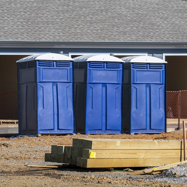 are there any restrictions on where i can place the porta potties during my rental period in Marion